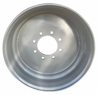 17.5" x 6.75" 8 Lug Solid Steel Trailer Wheel 8 x 6.5" Single