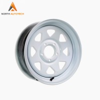 Trailer Wheel Rim 13 X 4.5 - 5 Lug White Powder Coat