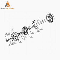 2000 LB Trailer Axle