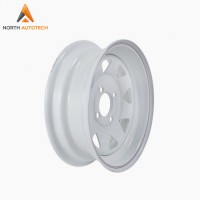 13 X 4.5 - 4 Lug White Spoke Trailer Wheel Rim